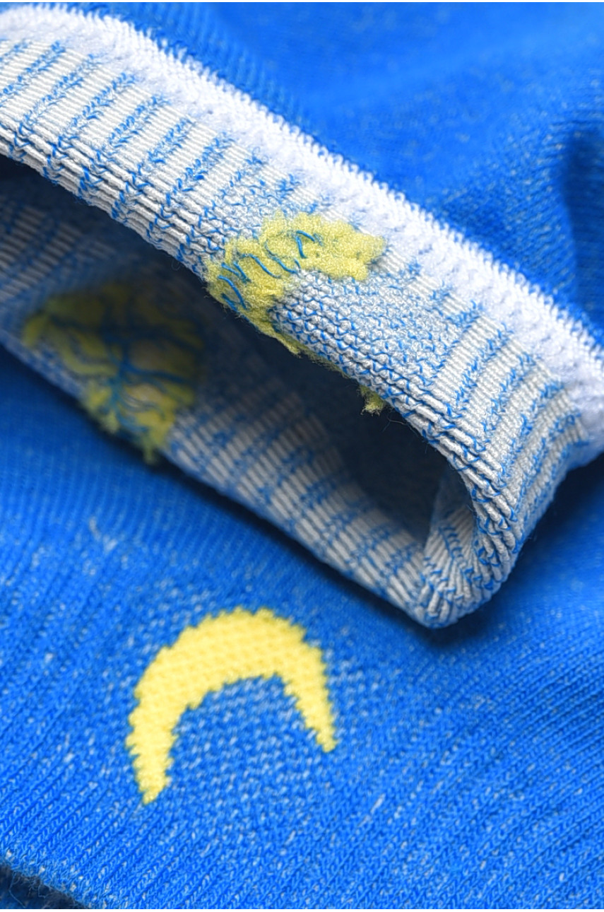 Носки женские демисезонные голубого цвета YH22-06 209802