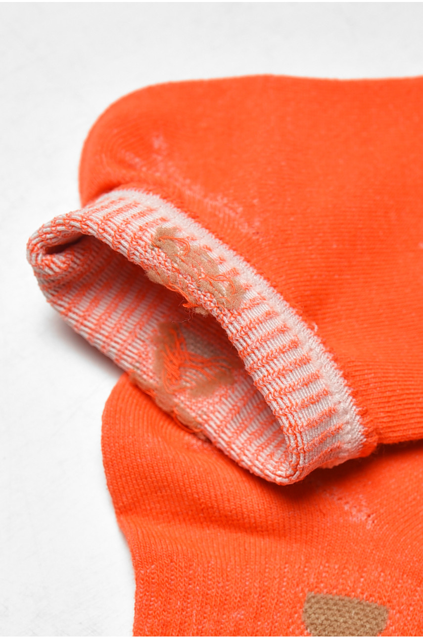 Носки женские демисезонные оранжевого цвета YH22-06 209803