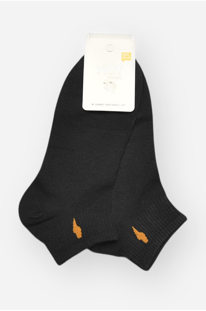 Носки женские демисезонные черного цвета YH22-06 209804