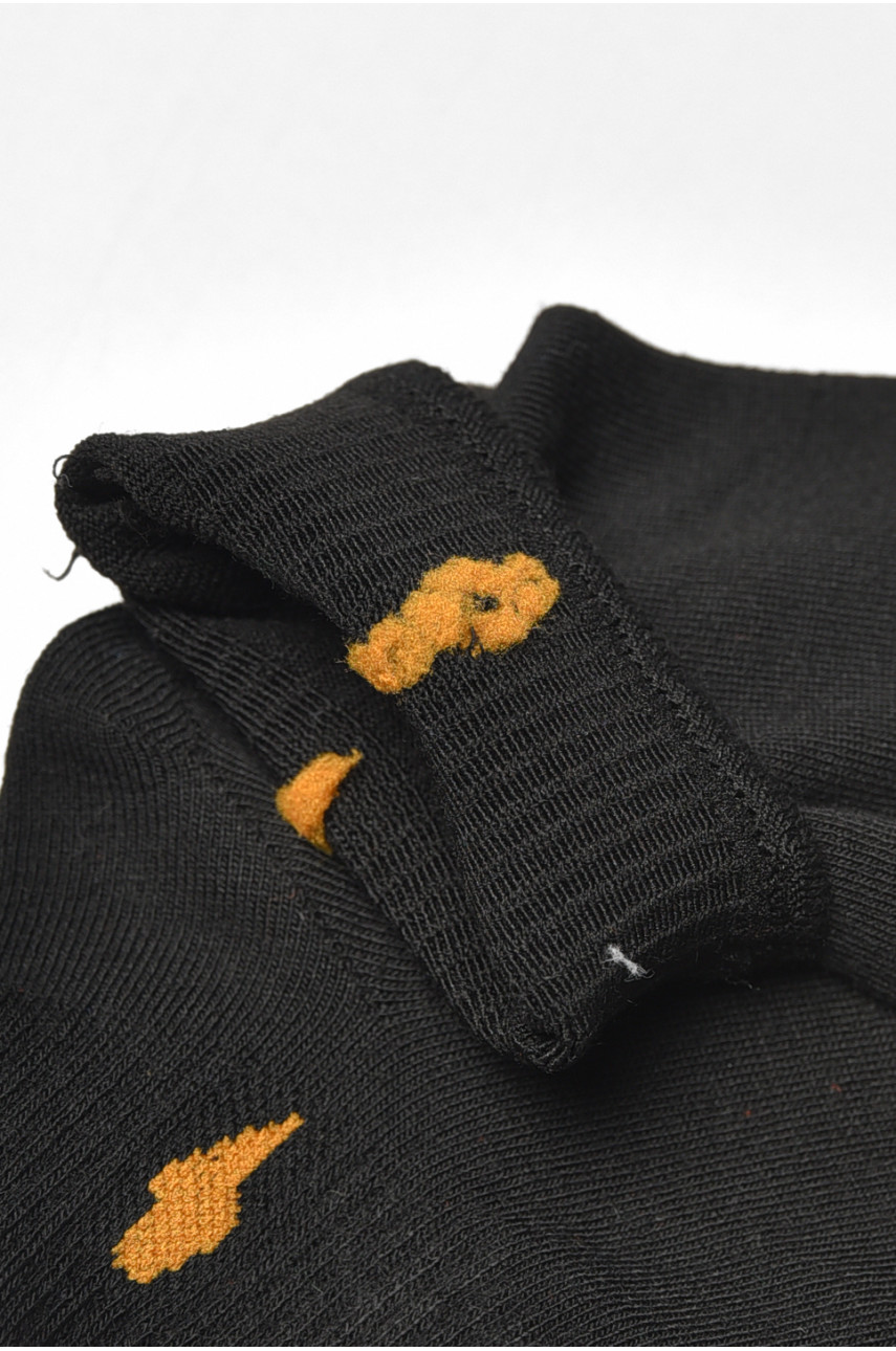 Носки женские демисезонные черного цвета YH22-06 209804