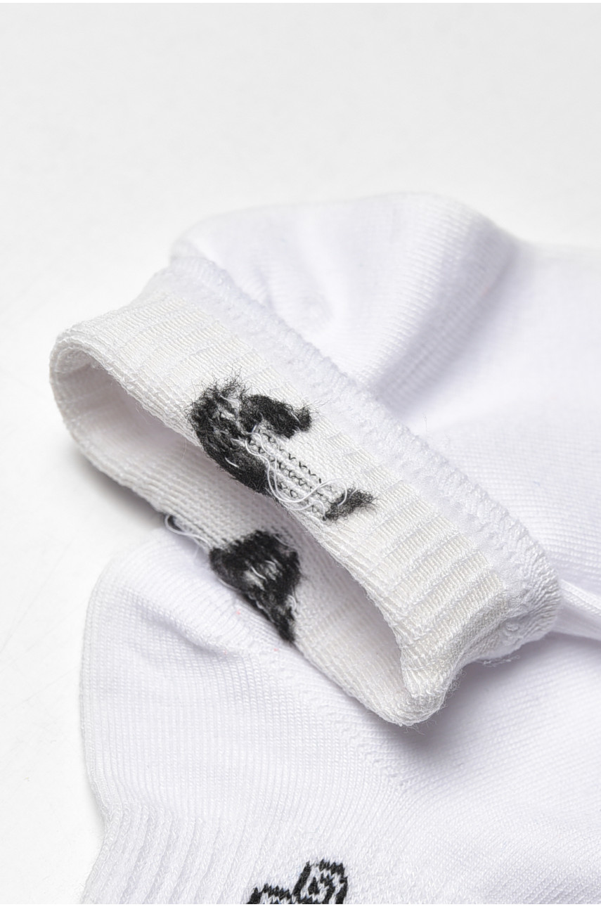 Носки женские демисезонные белого цвета YH22-06 209805
