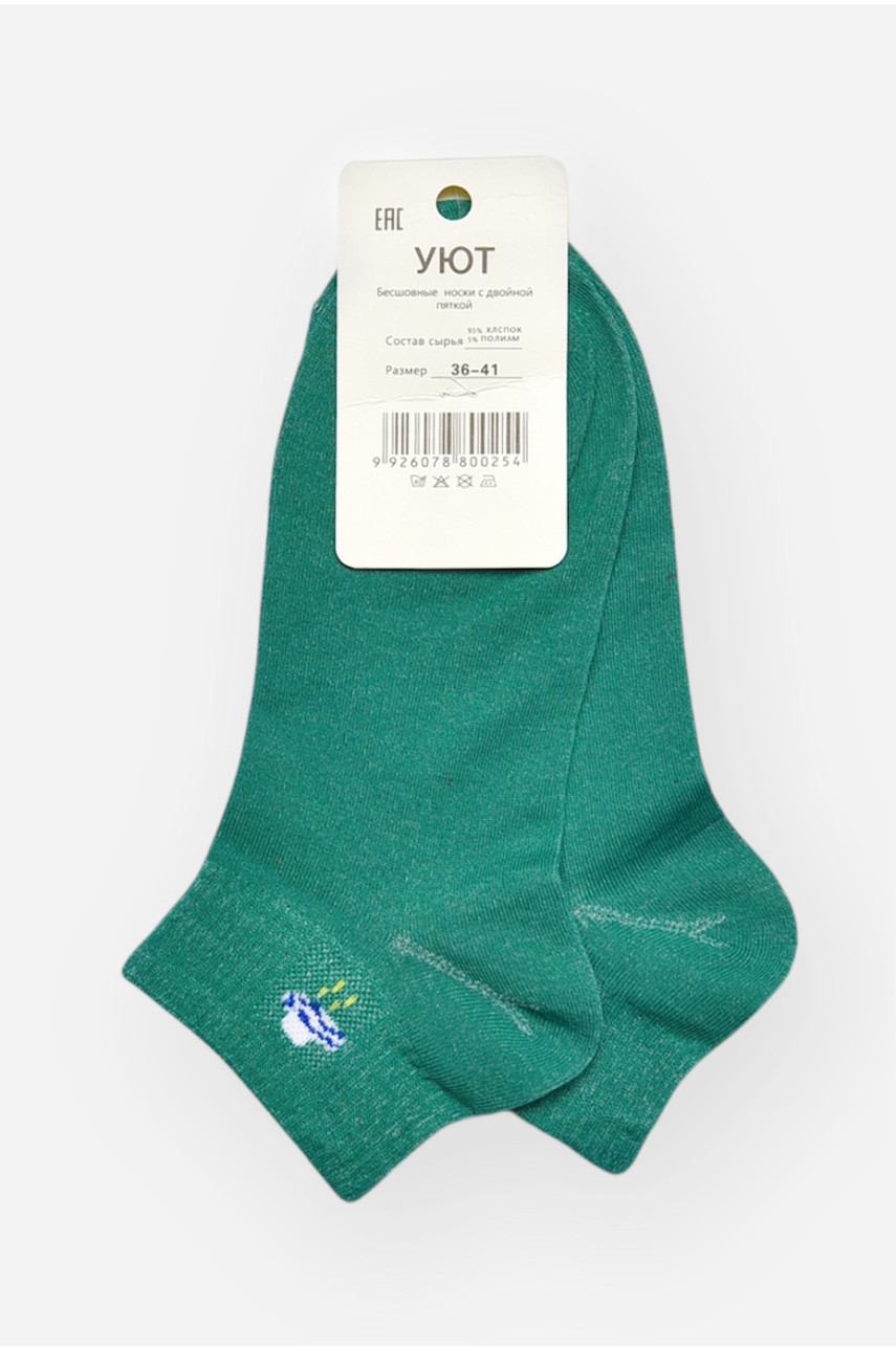 Носки женские демисезонные зеленого цвета YH22-06 209806