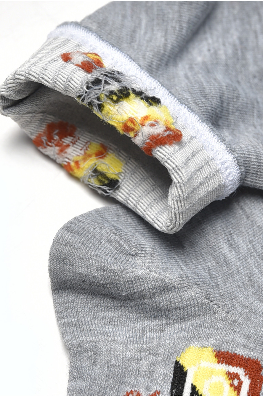 Носки женские демисезонные серого цвета YH22-12 209811