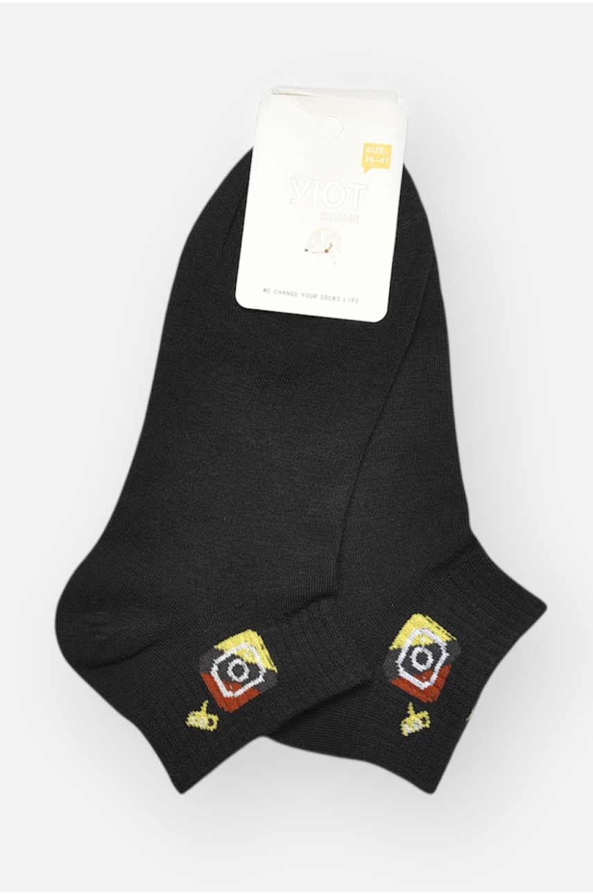 Носки женские демисезонные черного цвета YH22-12 209812