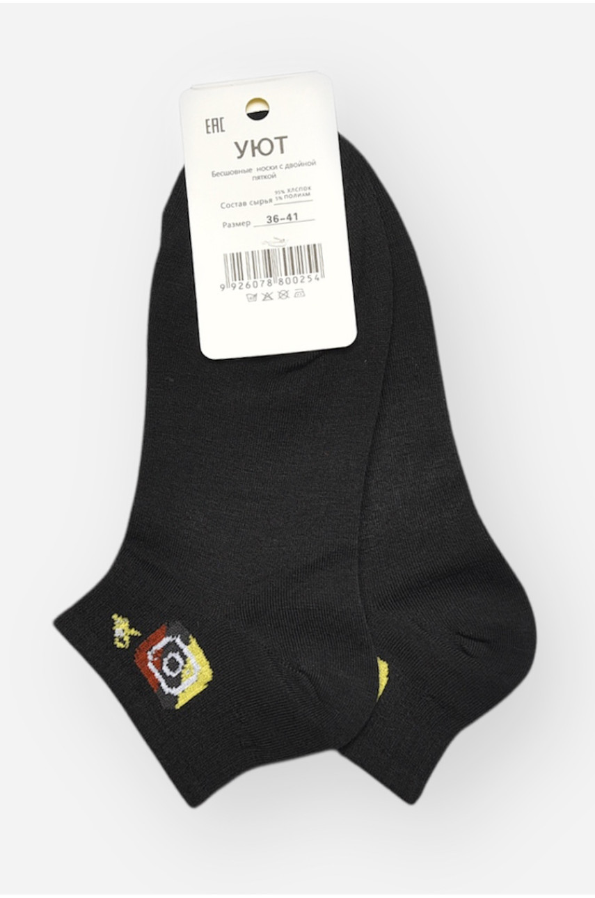 Носки женские демисезонные черного цвета YH22-12 209812