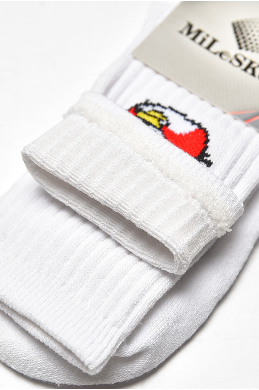 Носки женские демисезонные белого цвета XL 052 209814