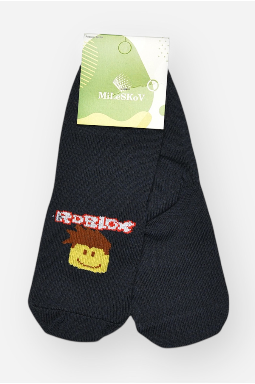 Носки детские демисезонные тёмно-синего цвета L337 209823