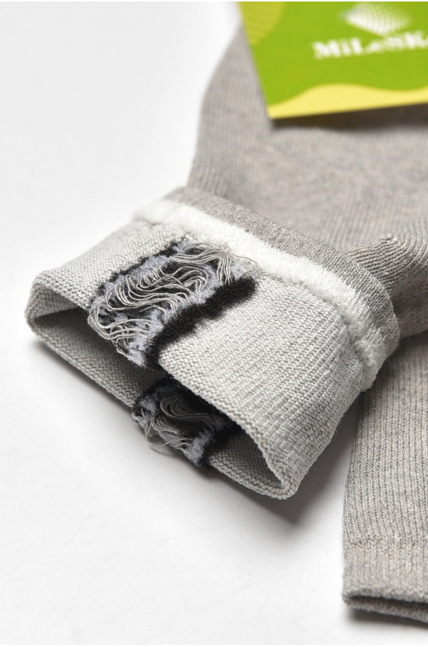 Носки детские демисезонные серого цвета L339 209826