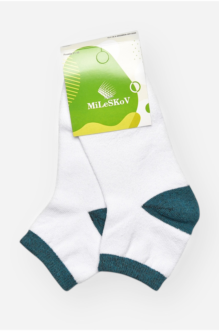 Носки детские демисезонные белого цвета L302 209830