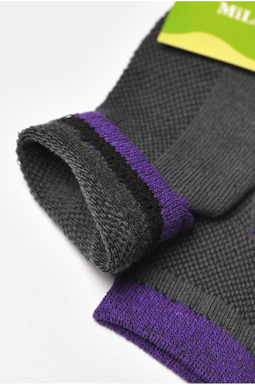 Носки детские демисезонные тёмно-серого цвета L302 209835