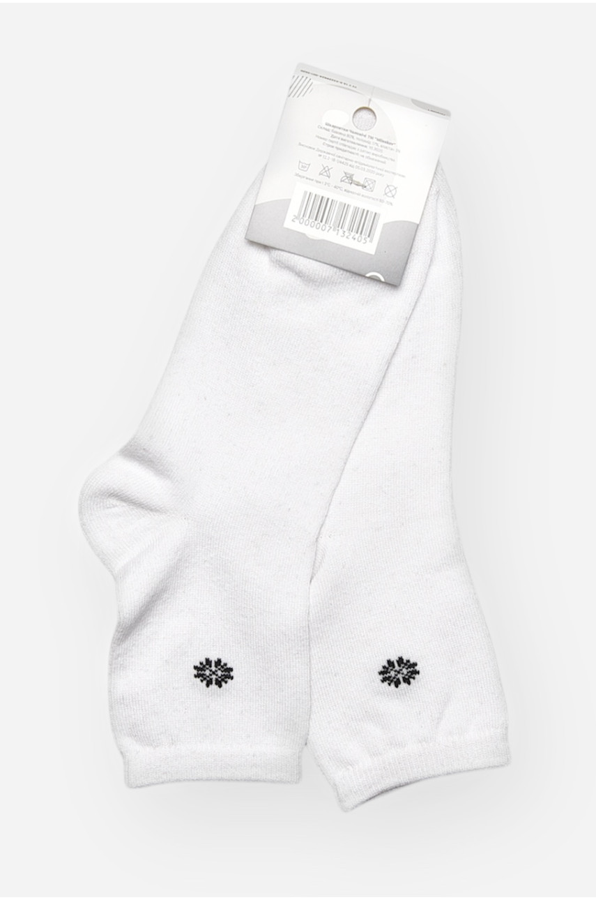 Шкарпетки чоловічі демісезонні білого кольору L191 209840