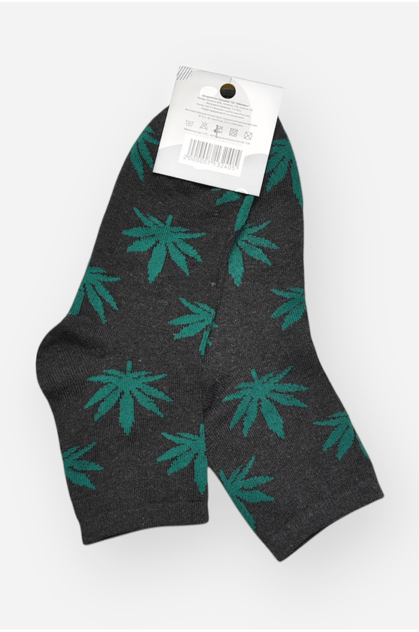 Носки мужские демисезонные серого цвета L167 209849