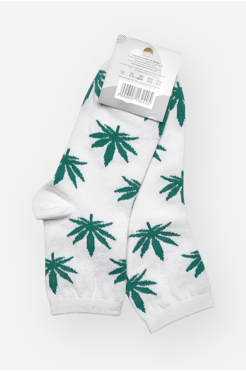 Шкарпетки чоловічі демісезонні білого кольору L167 209850