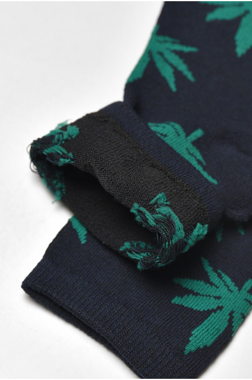 Носки мужские демисезонные тёмно-синего цвета L167 209851