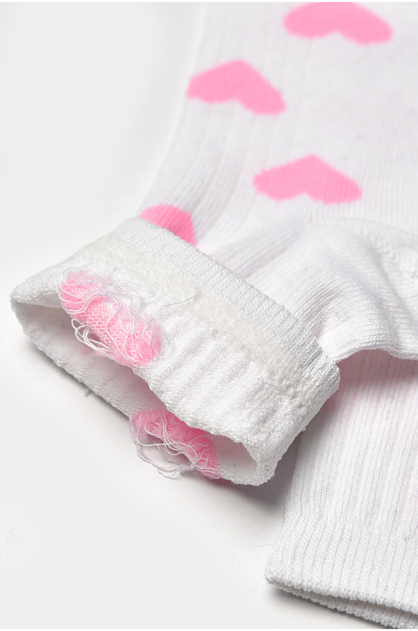Шкарпетки жіночі демісезонні білого кольору L188 209852