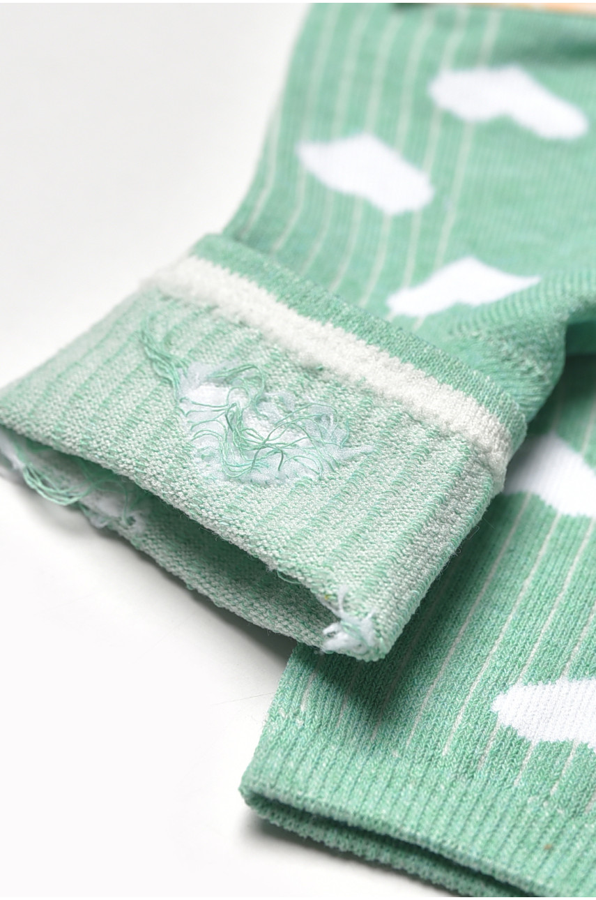 Шкарпетки жіночі демісезонні м'ятного кольору L188 209853