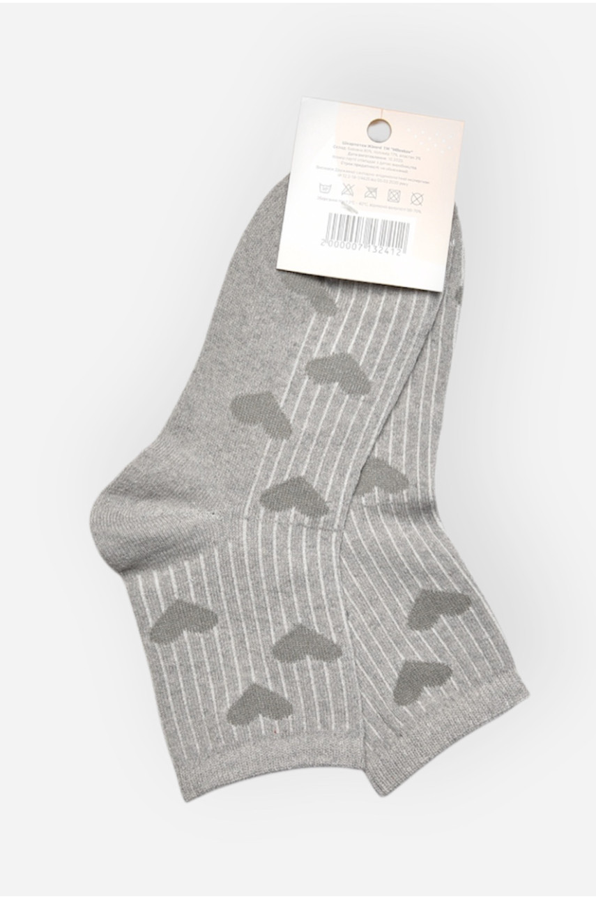 Носки женские демисезонные серого цвета L188 209854