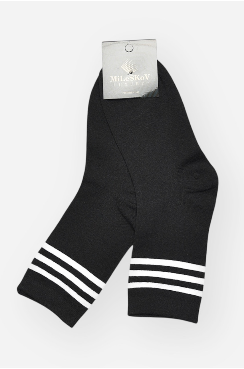 Носки мужские демисезонные черного цвета 1805 209856