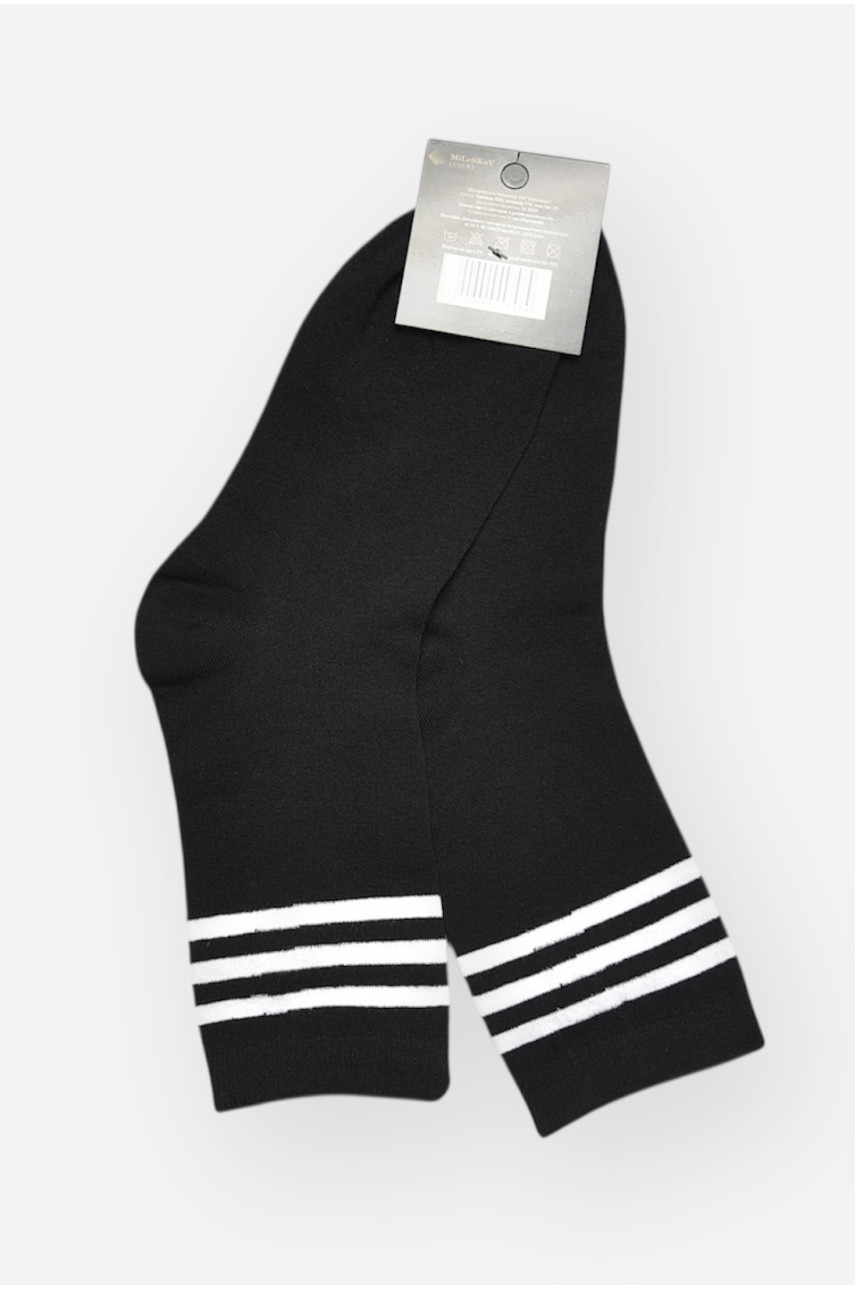 Носки мужские демисезонные черного цвета 1805 209856