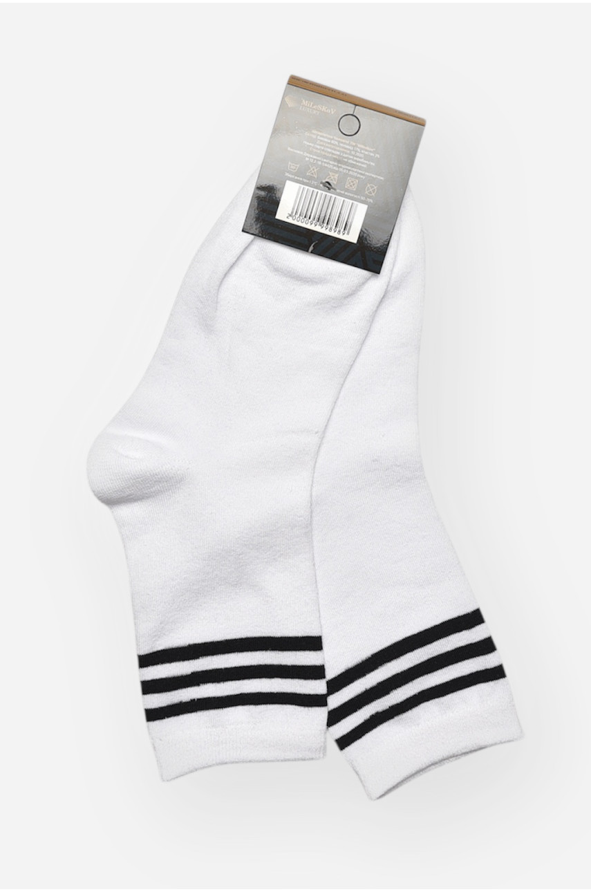 Шкарпетки чоловічі демісезонні білого кольору 1805 209858