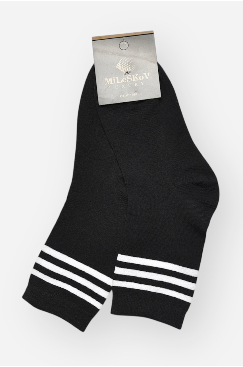 Носки женские демисезонные черного цвета 1806-2 209862