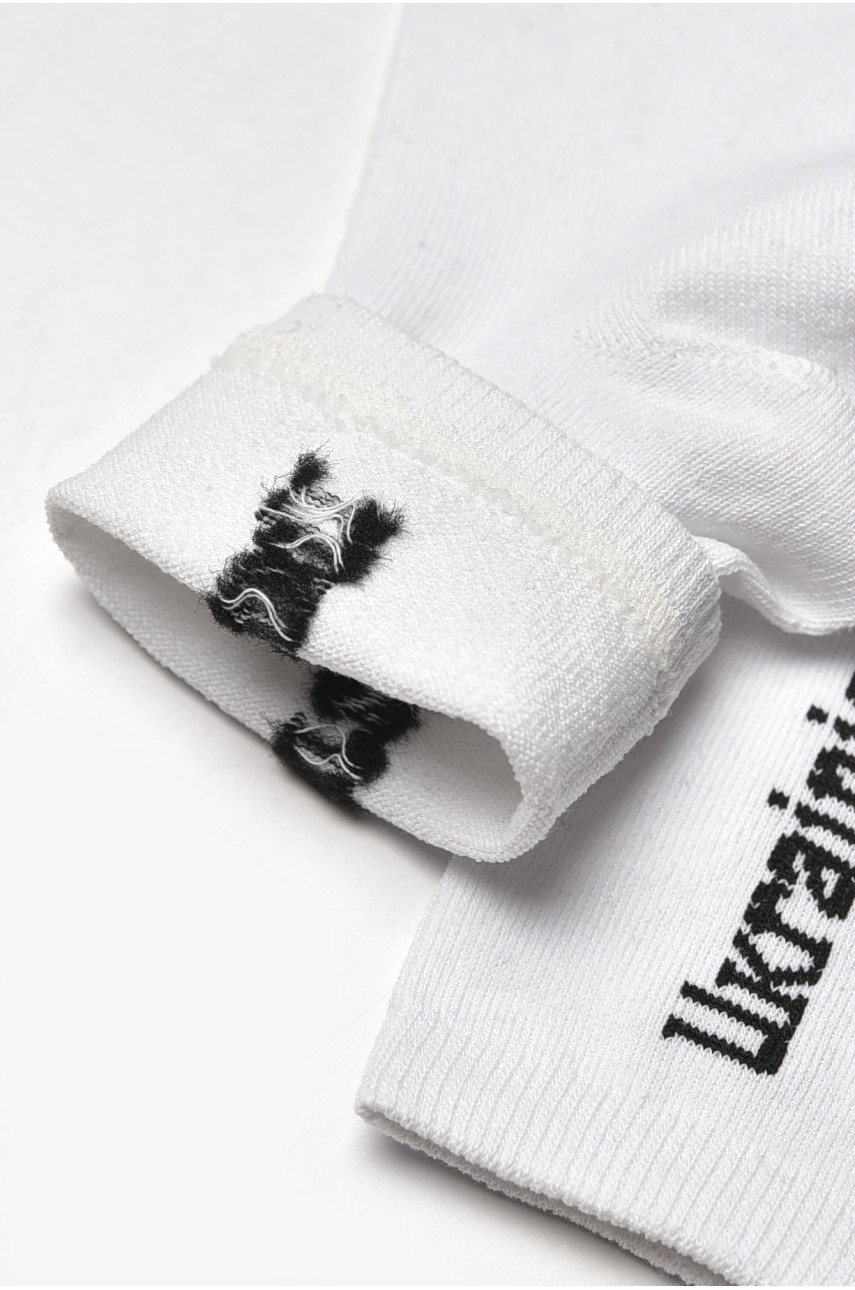 Шкарпетки чоловічі демісезонні білого кольору L189 209866