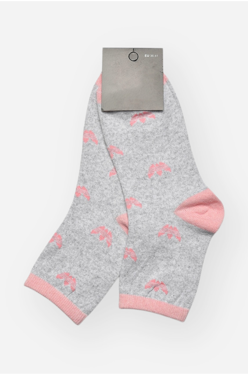 Носки женские демисезонные серого цвета L104К 209867