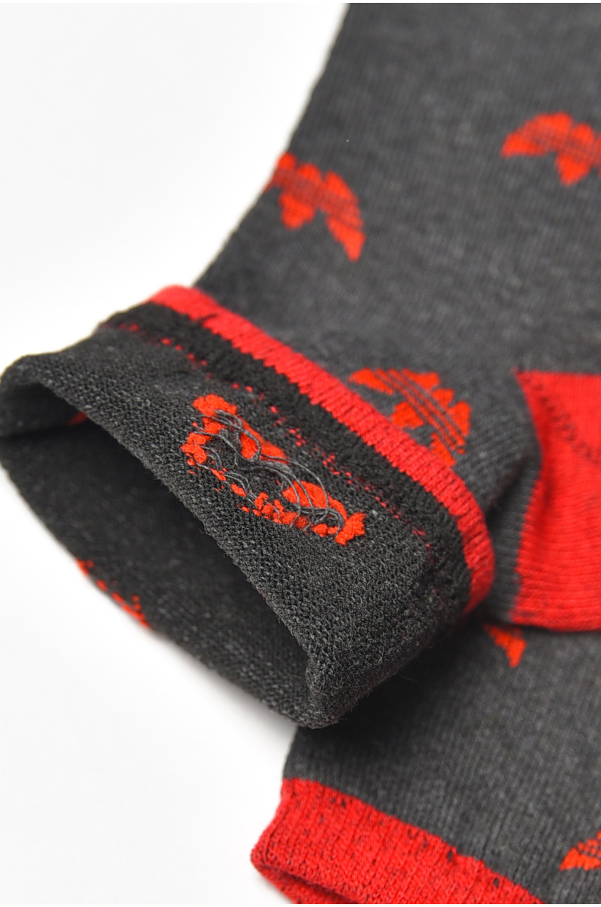 Носки женские демисезонные тёмно-серого цвета L104K 209870