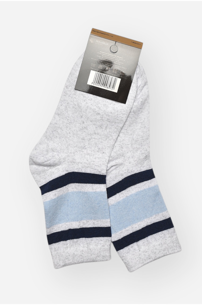 Шкарпетки жіночі демісезонні сірого кольору L-810 209872