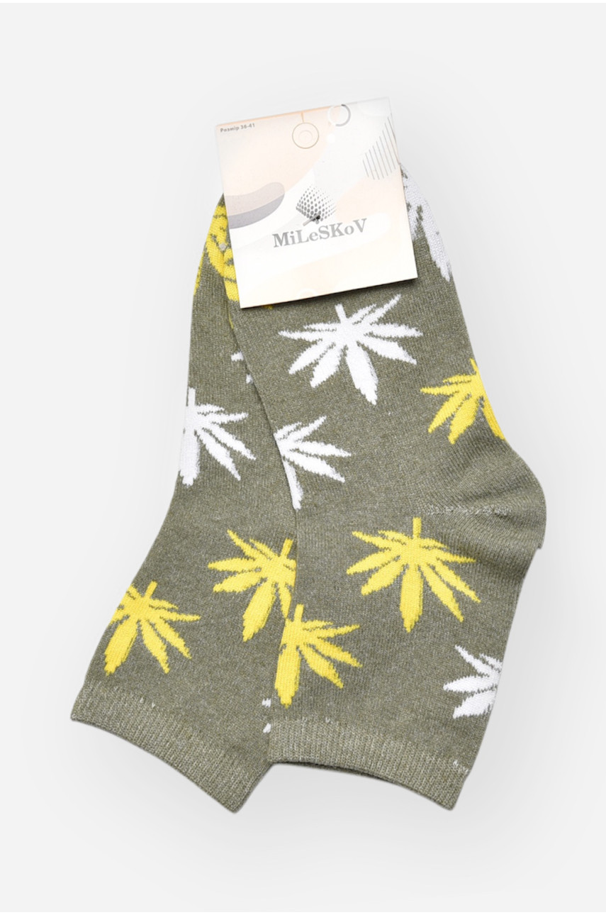 Носки женские демисезонные серого цвета L168 209876