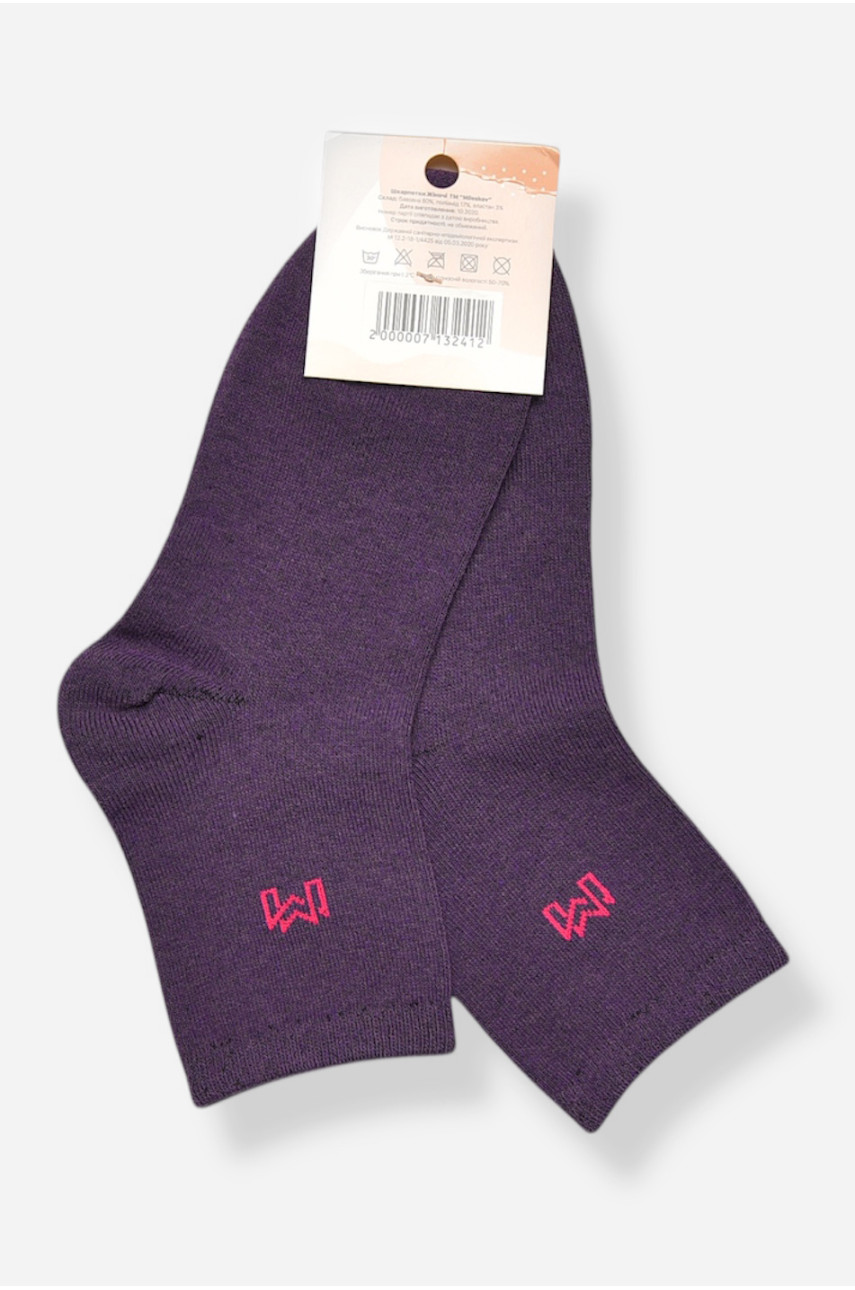 Шкарпетки жіночі демісезонні фіолетового кольору L182 209881