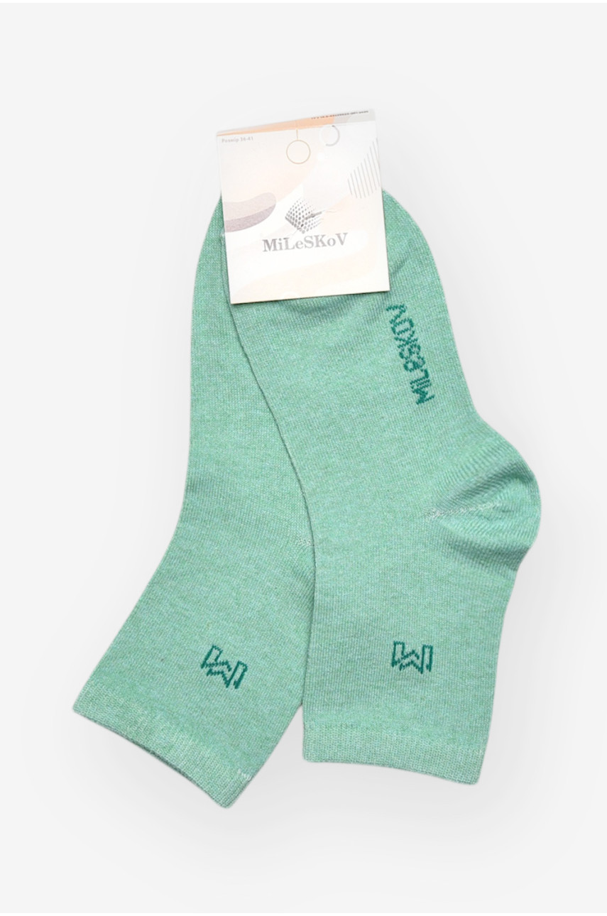 Шкарпетки жіночі демісезонні м'ятного кольору L182 209882
