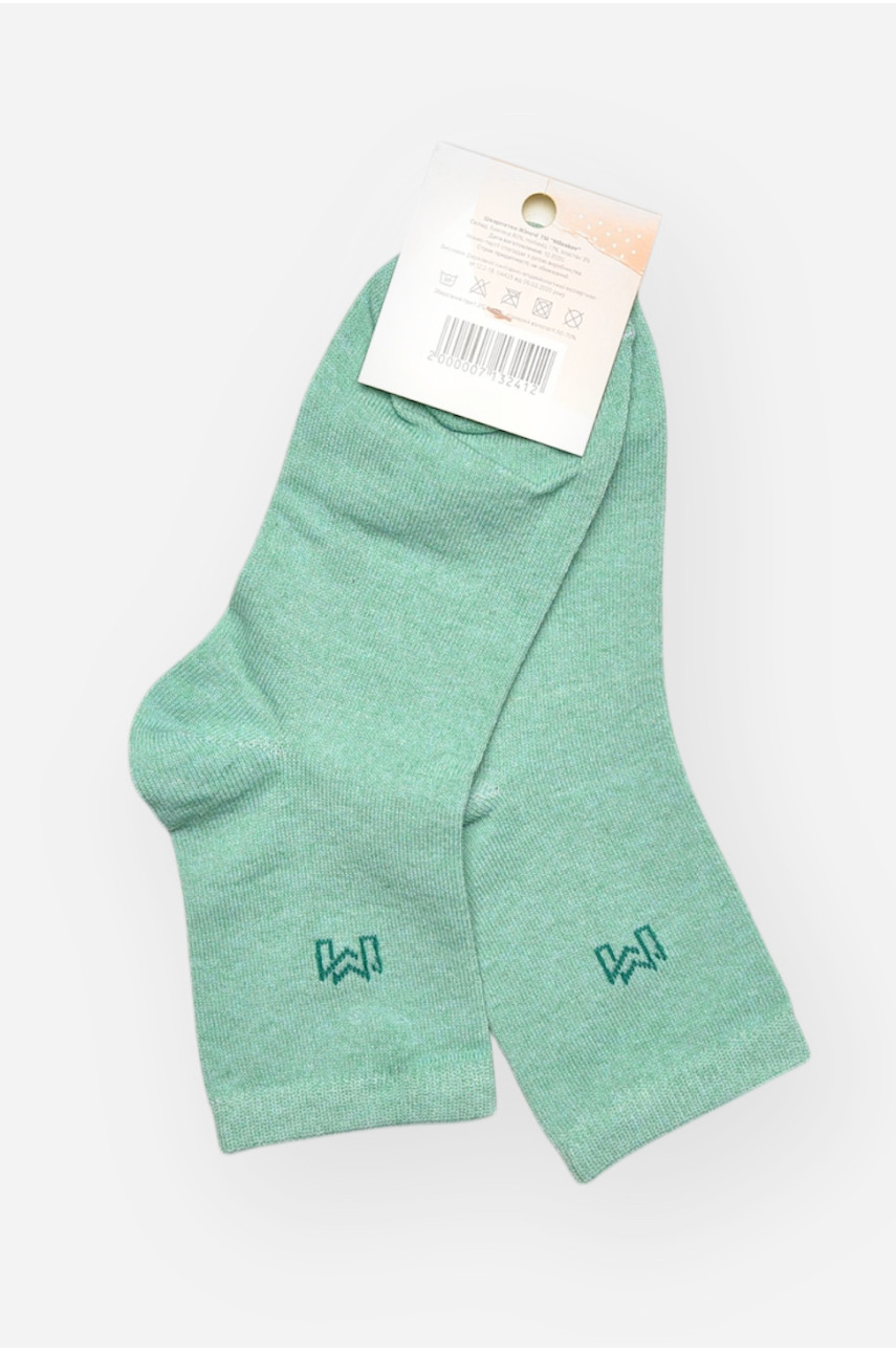 Шкарпетки жіночі демісезонні м'ятного кольору L182 209882