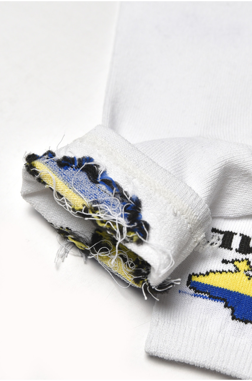 Шкарпетки жіночі демісезонні білого кольору L188-2 209885 Шкарпетки жіночі демісезонні білого кольору L188-2 209885