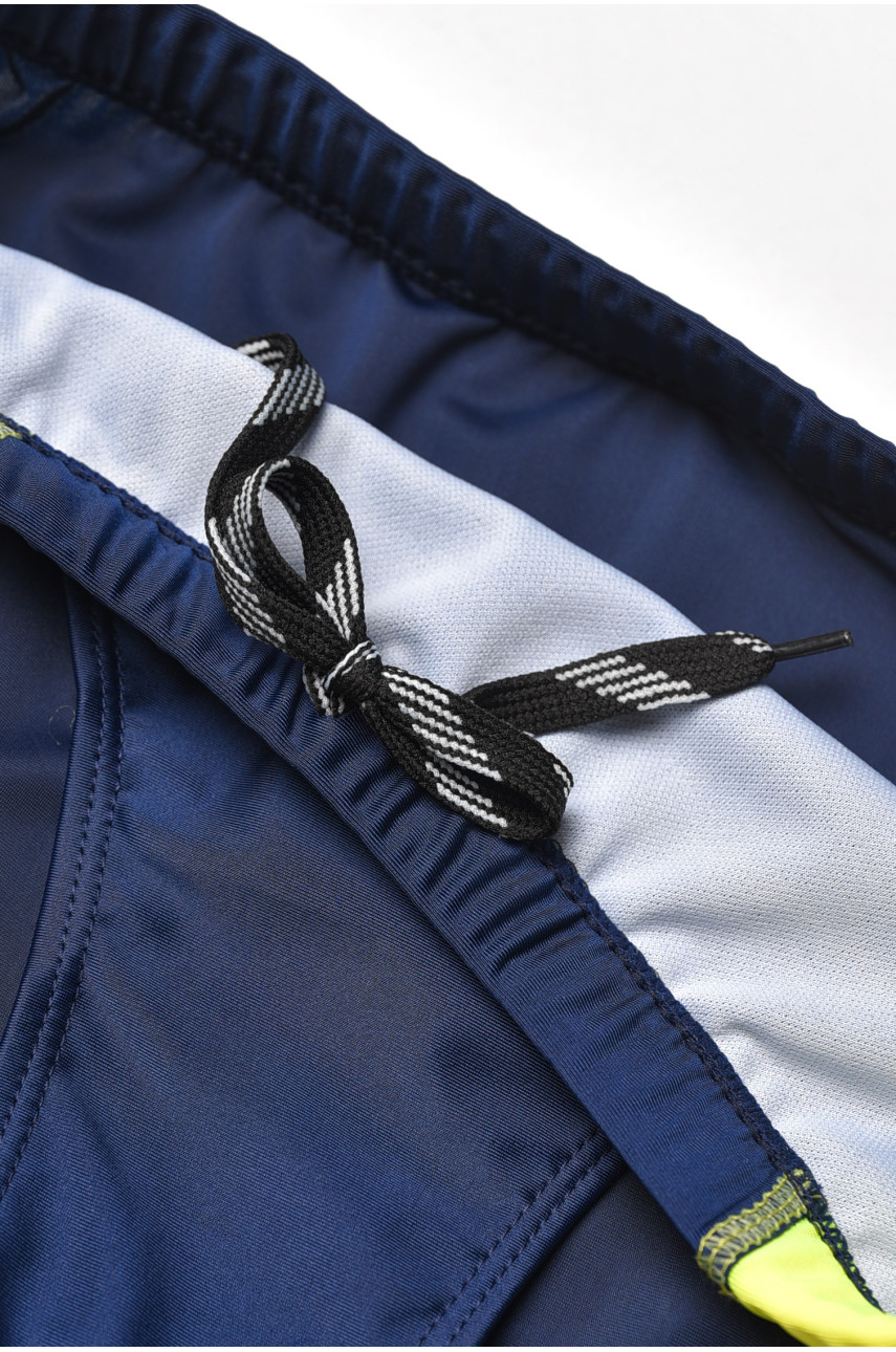 Плавки мужские тёмно-синего цвета с принтом 9952 209889