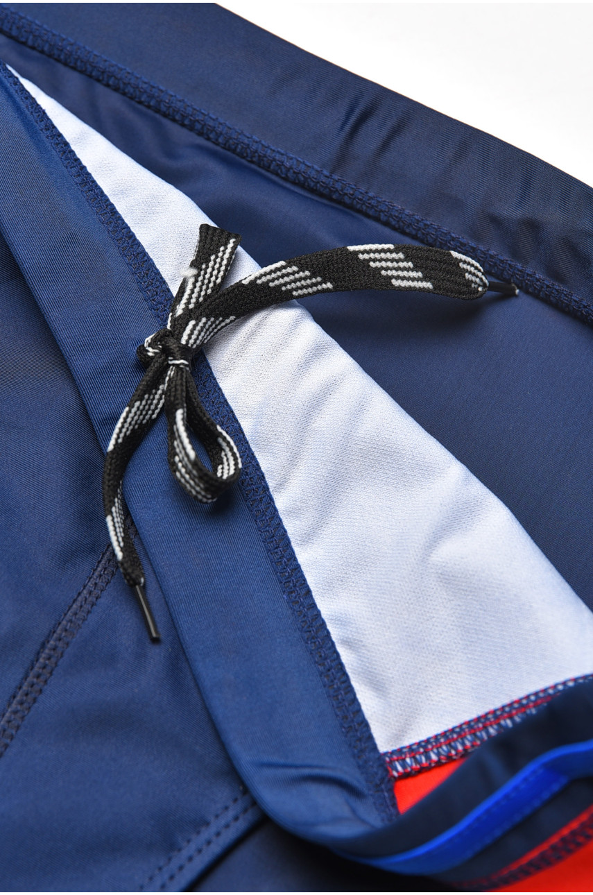 Плавки мужские тёмно-синего цвета с принтом 9954 209907