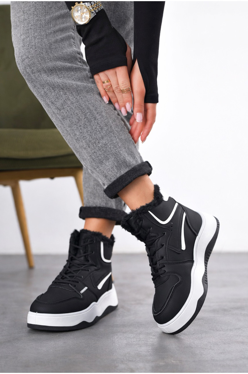 Кросівки жіночі зимові чорного кольору А30-1 209942