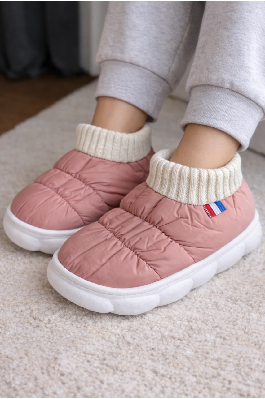 Тапочки домашние детские пудрового цвета JH2311 209943