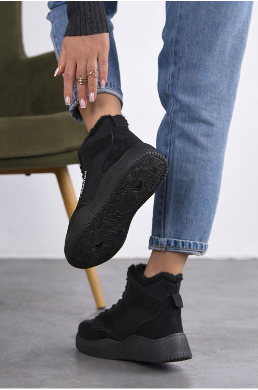 Кроссовки зимние женские черного цвета А31-1 209944
