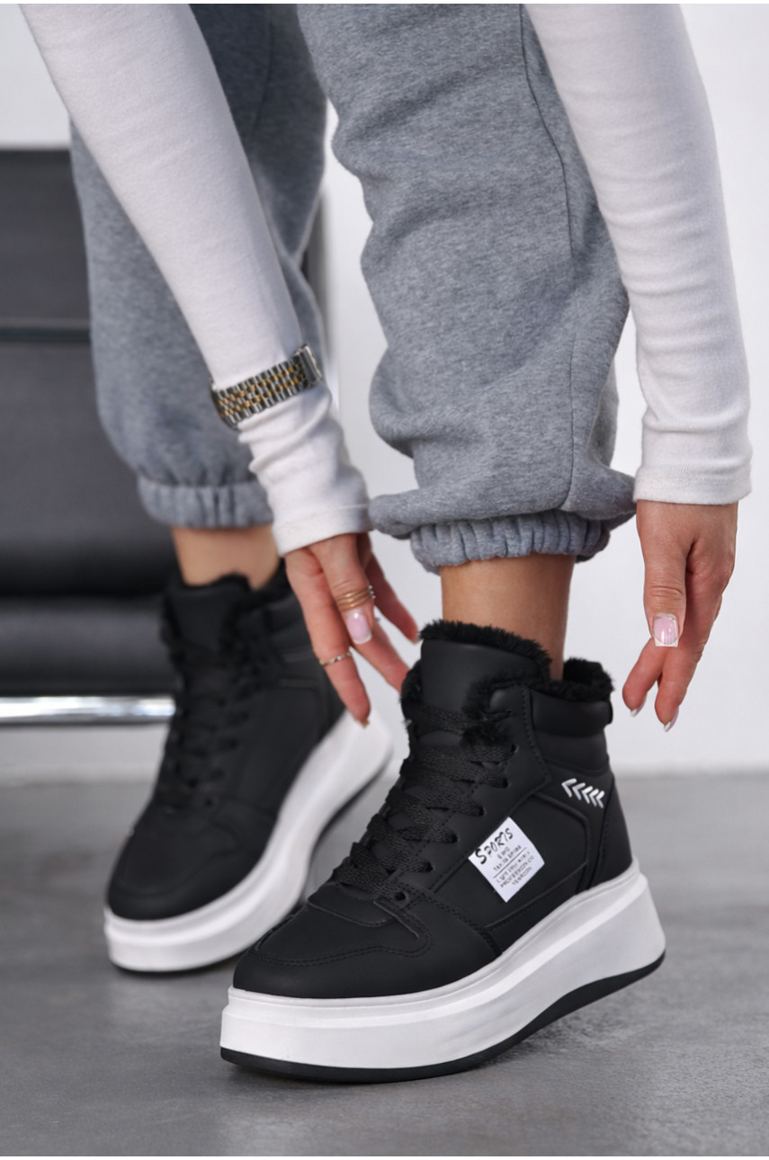 Кроссовки зимние женские черного цвета А45-1 209947