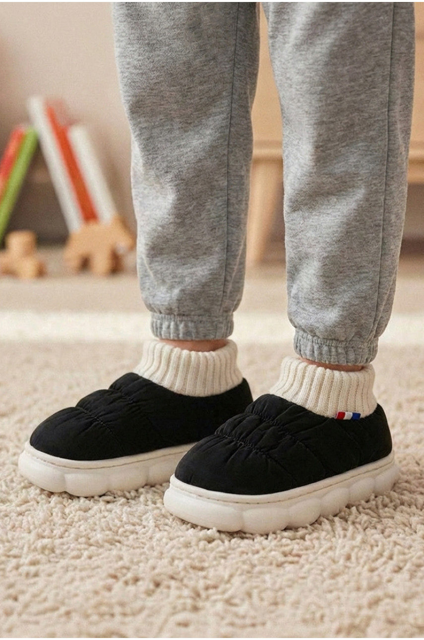 Тапочки домашние детские черного цвета JH2311 209948