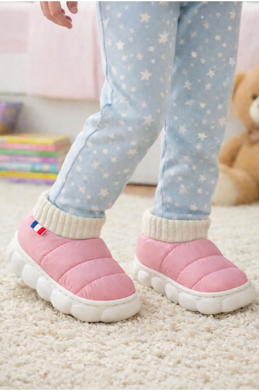 Тапочки домашние детские светло-рожевого цвета JH2310 209952