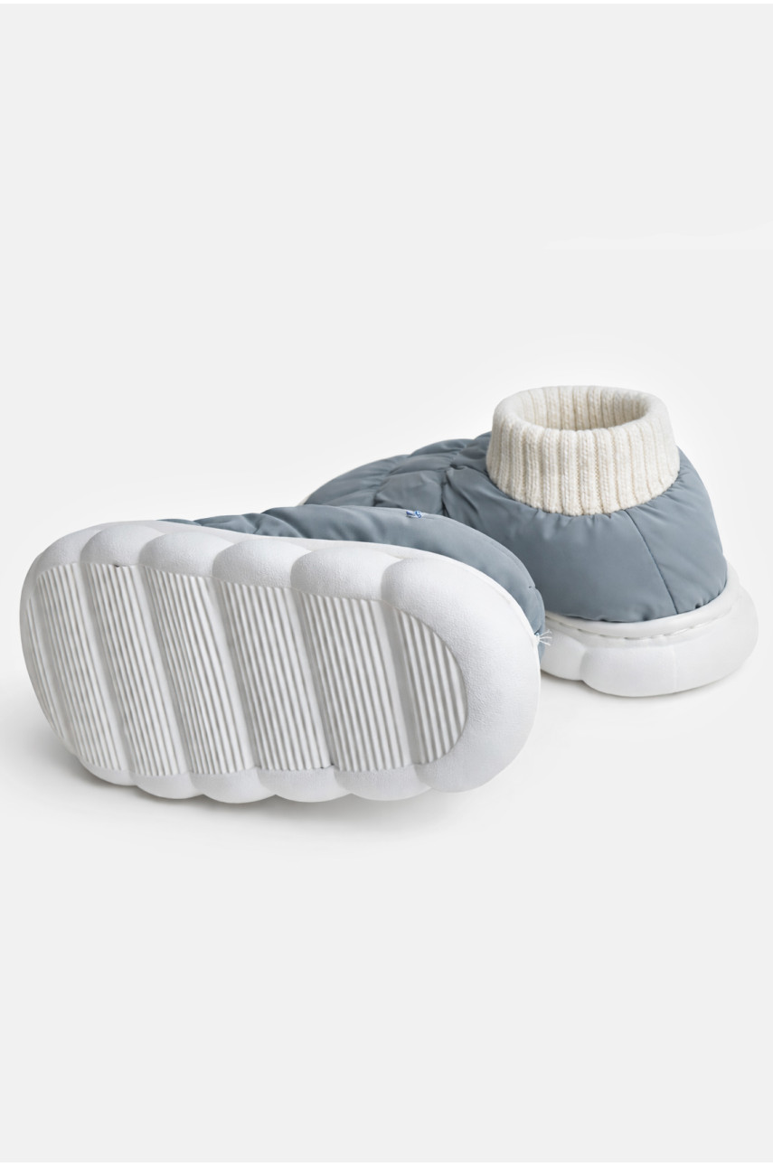 Тапочки домашние детские серого цвета JH2313 209953