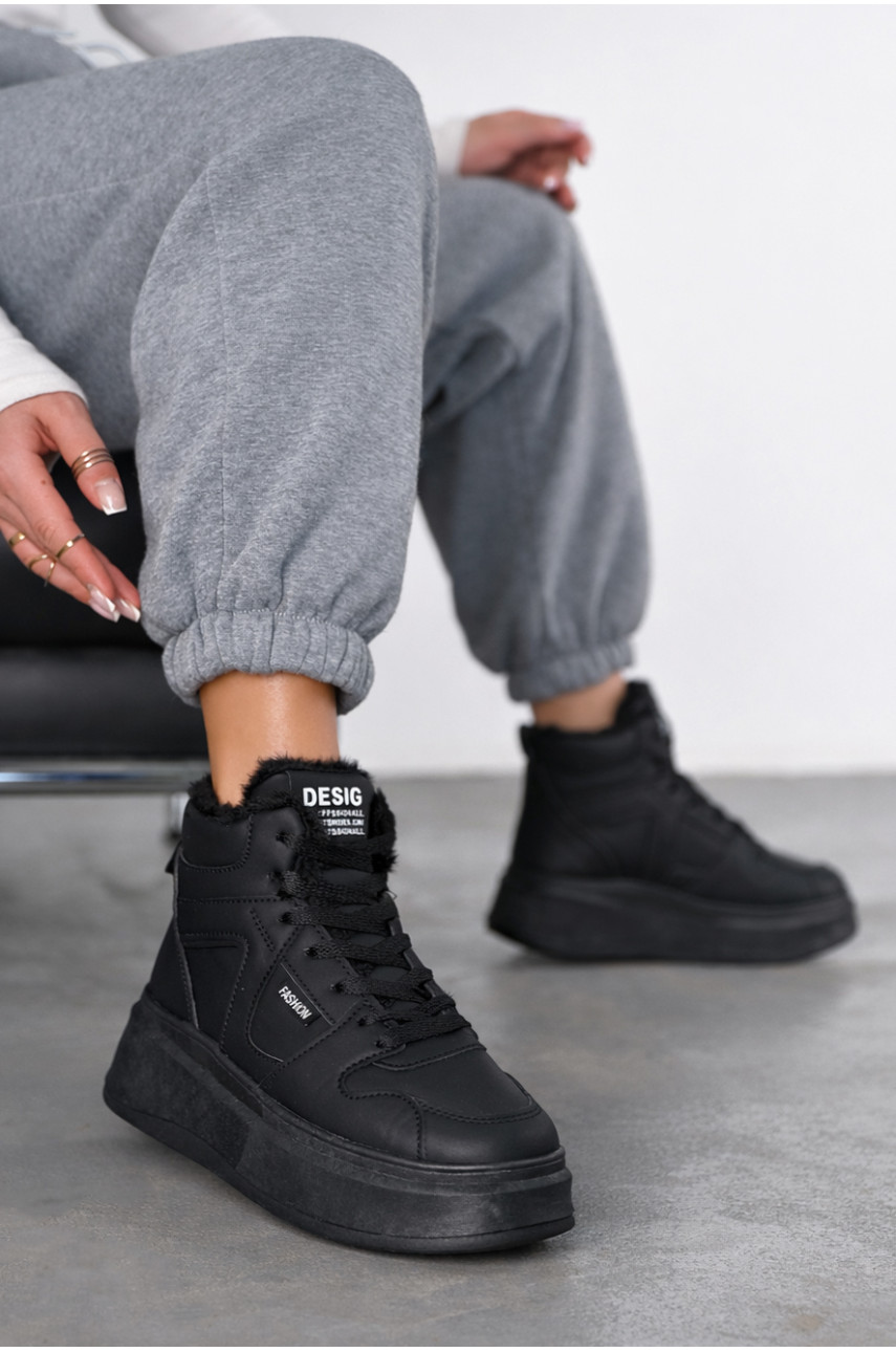 Кроссовки зимние женские черного цвета А46-1 209956