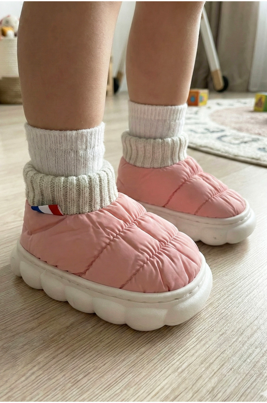 Тапочки домашние детские светло-рожевого цвета JH2313 209957