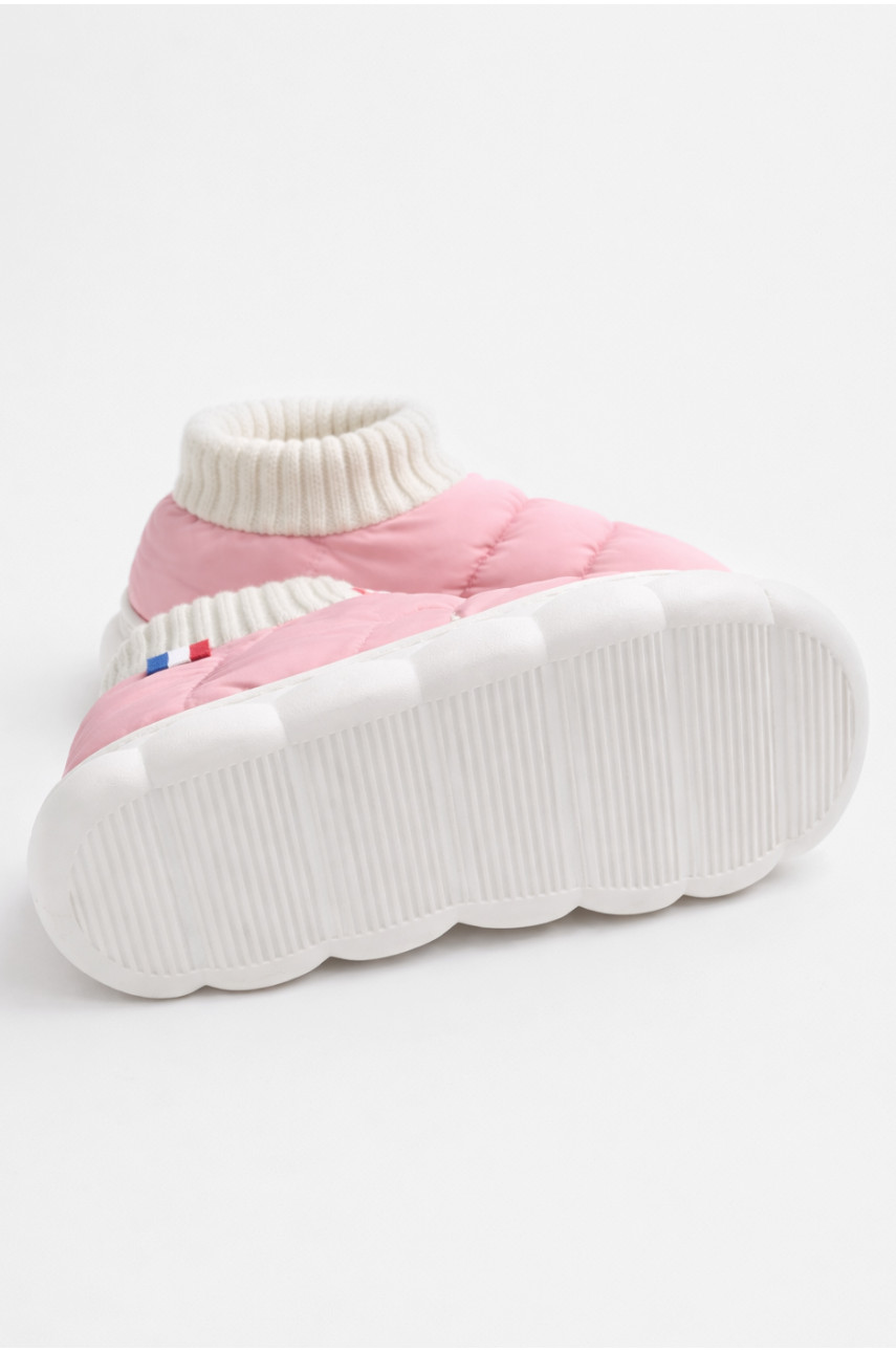 Тапочки домашние детские светло-рожевого цвета JH2313 209957