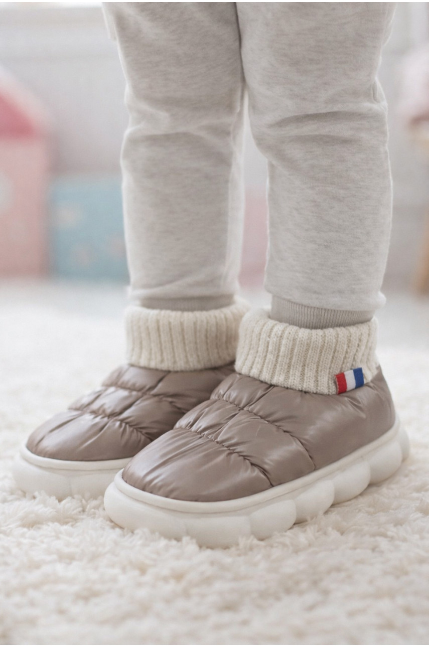 Тапочки домашние детские светло-коричневого цвета JH2312 209962