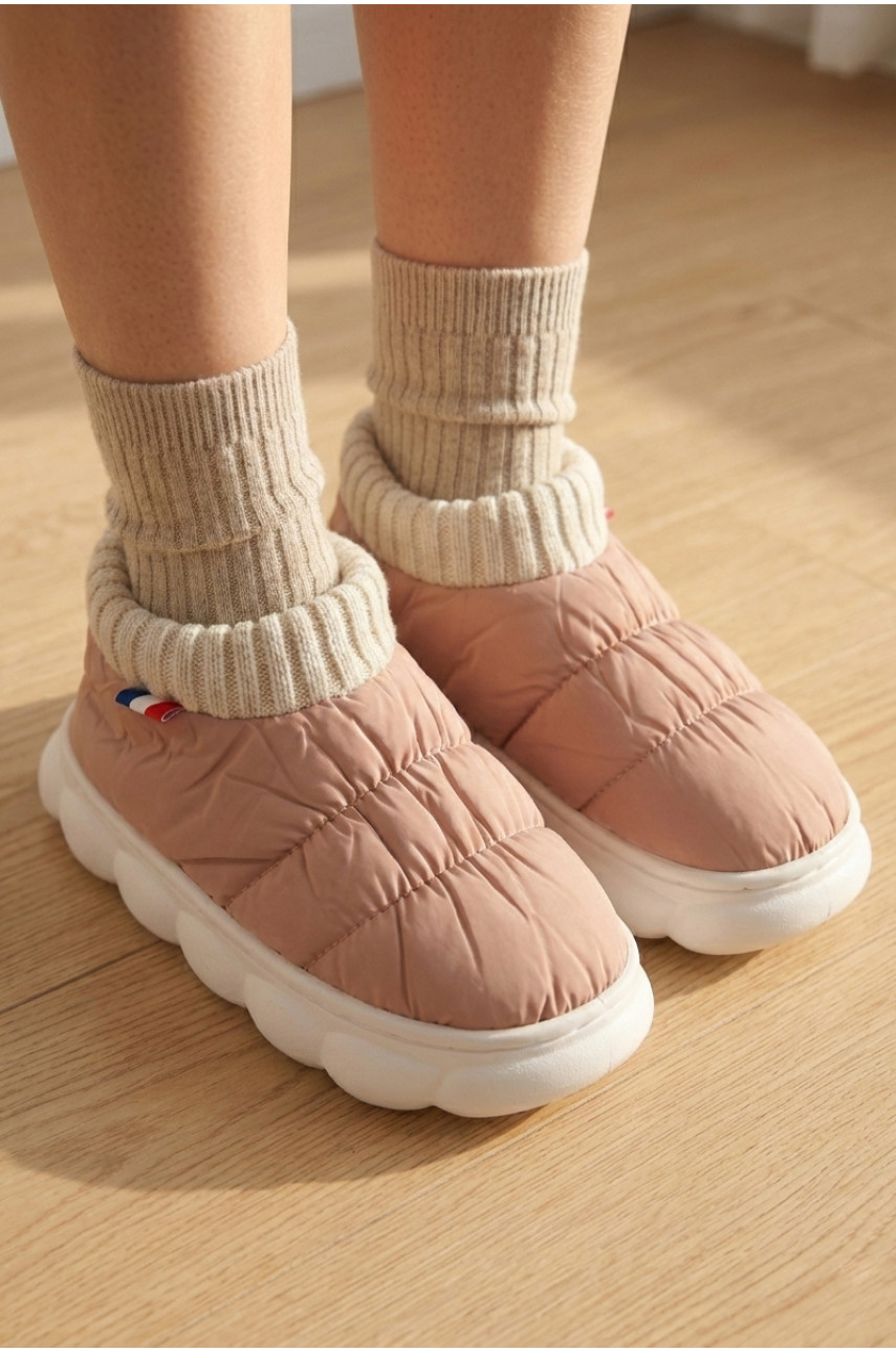 Тапочки домашние детские пудрового цвета JH2312 209963