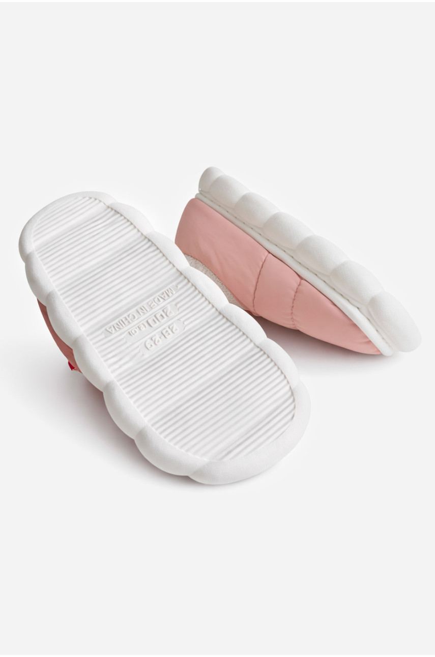 Тапочки домашние детские пудрового цвета JH2312 209963