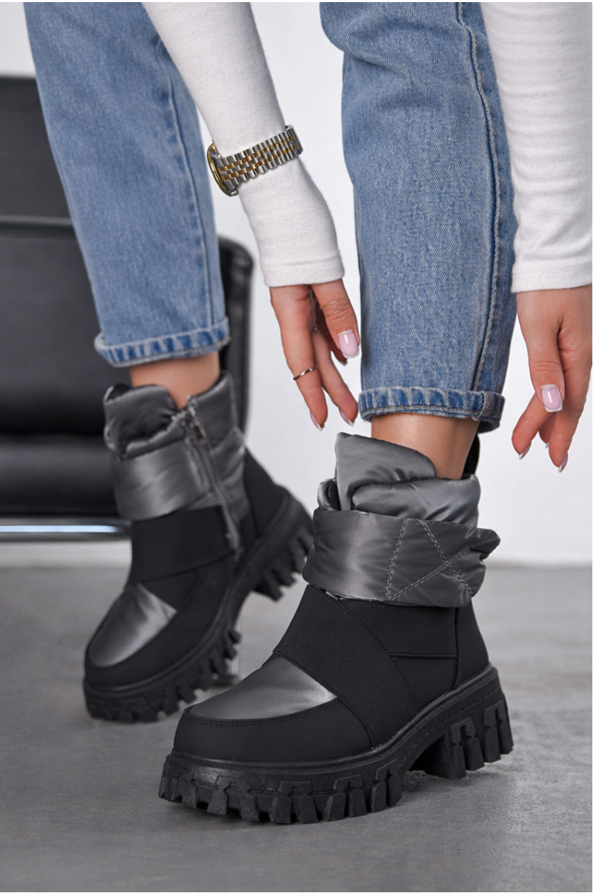 Ботинки женские зимние серого цвета B818-3 209966